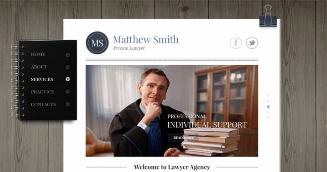 Private Lawyer html bootstrap theme