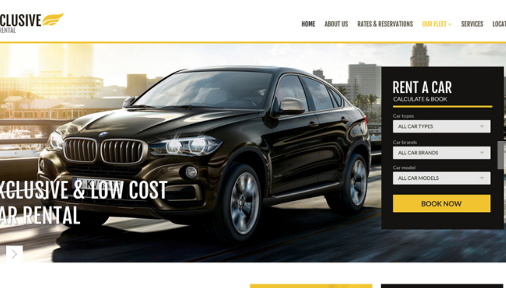 Rent A Car HTML Bootstrap Template